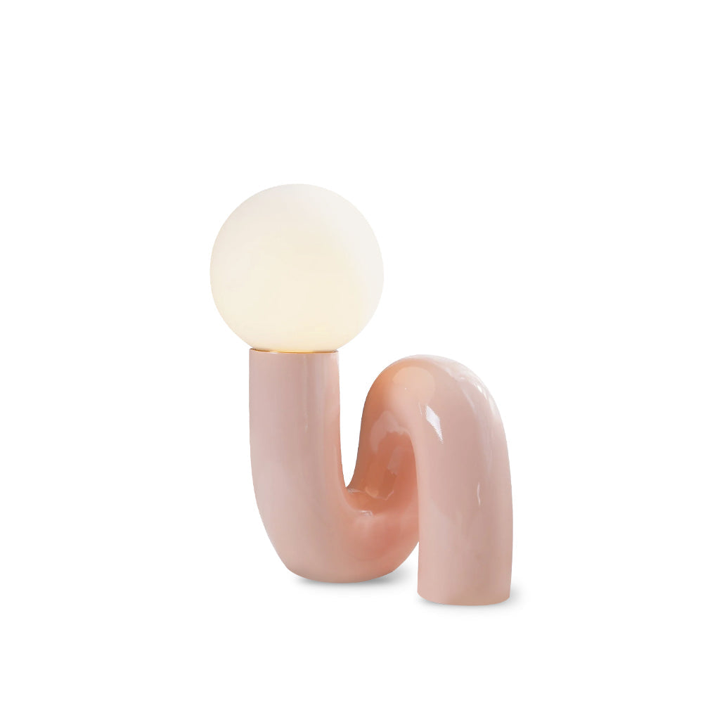Sola | Decorative Spiral Glass Resin Table Reading Lamp for Bedroom